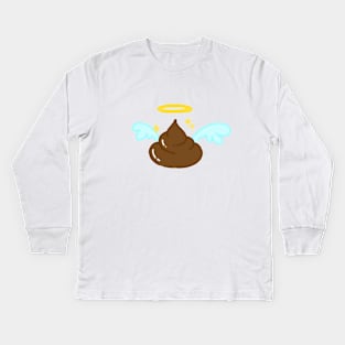 Holy Shit Clipart Kids Long Sleeve T-Shirt